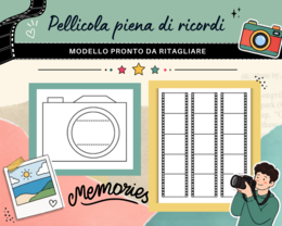 Pellicola Piena di Ricordi – Lavoretto da Ritagliare / Modello di Macchina Fotografica