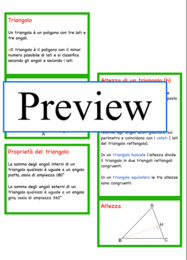 Classificazione dei triangoli secondo i lati e secondo gli angoli
