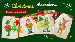 Christmas Characters: Santa Claus, the Grinch, Santa's Elf, Rudolph