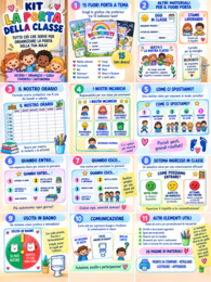 Kit La Porta della Classe – Fuori Porta, Incarichi, Routine, Turni e Autonomia