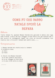 COME FU CHE BABBO NATALE SPOSÒ LA BEFANA: Lettura e comprensione