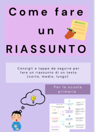 Guida per fare un riassunto