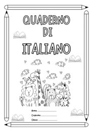quaderno italiano settembre ottobre novembre classe seconda