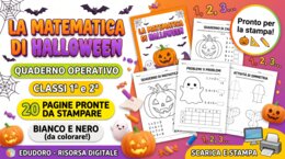 Quaderno Matematico di Halloween da Colorare