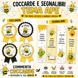 COCCARDE E SEGNALIBRI (TEMA APE)