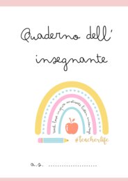 Quaderno dell'insegnante