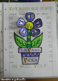 Lettera V di Vaso Viola
