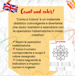 Count and color: gioca con l'inglese e la matematica