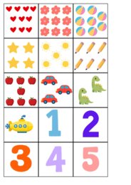 CARD NUMERI 1-10