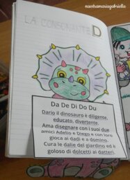 La consonante D di dinosauro