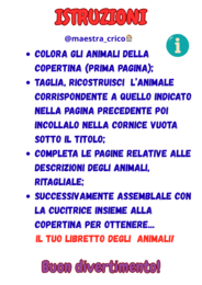 COSTRUISCO IL MIO LIBRETTO DEGLI ANIMALI