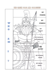 CLIL activity: Greek gods and goddesses - Flap books + flashcards