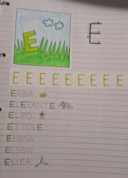 lettere stampatello maiuscolo classe 1a per lavoro sul quaderno