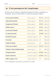 Riempitempo di Natale classe terza e quarta: 14 giochi