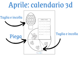 Aprile: calendario 3d
