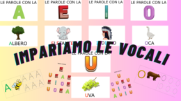 Libri ed esercizi sulle vocali - sostegno