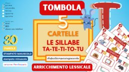 SILLABE TA TE TI TO TU – TOMBOLA PAROLE – CLASSI PRIMA E SECONDA – ANCHE PER NAI E BES