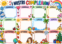 CALENDARIO COMPLEANNI PER LA GESTIONE DELLA CLASSE