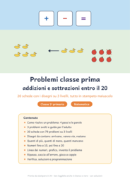 Problemi classe prima: addizioni e sottrazioni entro il 20