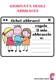 Giornata degli abbracci: schede didattiche