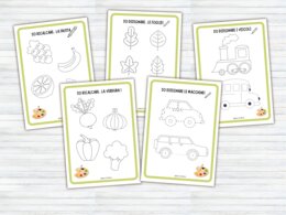 60 Schede di Pregrafismo e Tratteggio per Scuola Infanzia e Prima Elementare | Attività di Motricità Fine, Controllo della Matita e Disegni da Colorare | Prerequisiti Scrittura (PDF Stampabile No Prep)