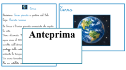 Nomenclatura scientifica Montessori: Carte del Sistema Solare