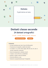 Dettati classe seconda elementare: 24 dettati ortografici
