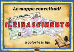 Le Mappe Concettuali sul Rinascimento e sull'Umanesimo: 2 in 1 - a colori e in b/n