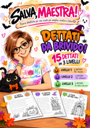 🎃 DETTATI DA BRIVIDO! 👻 | 15 dettati di Halloween in 3 livelli