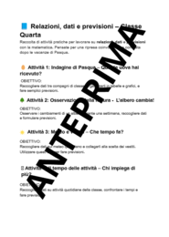 RIPARTIRE CON RELAZIONI, DATI E PREVISIONI - CL. 4