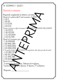 MATEMATICA INIZIO 5 - RIMETTIAMOCI IN PISTA