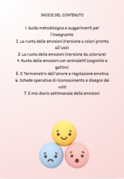 Il Kit delle emozioni - ruote interattive, termometro dell'umore e schede per la Scuola dell'Infanzia e la classe 1° della scuola primaria