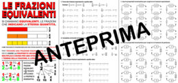 FRAZIONI EQUIVALENTI CON ESERCIZI - SCUOLA PRIMARIA DALLA CLASSE TERZA
