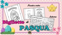 Biglietto d'auguri "La mia Pasqua felice" 🌸🐣