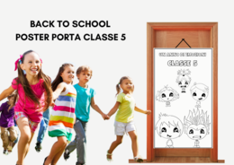 POSTER PORTA da colorare CLASSE 5