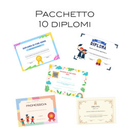 DIPLOMI di fine anno- 10 versioni da scegliere