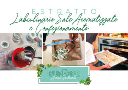 “SuperERBE. Aromi verticali” Estratto LAB.CULINARIO DI SALE AROMATIZZATO E CONFEZIONAMENTO