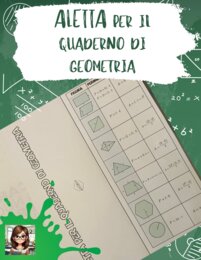 Aletta per il quaderno di geometria