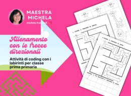 CLASSE PRIMA PRIMARIA: ATTIVITA' DI ORDINAMENTO CON STORYTELLING - CODING CON 5 LABIRINTI