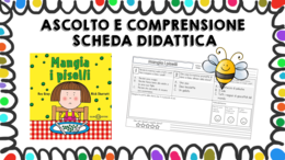 Mangia i piselli - scheda didattica comprensione