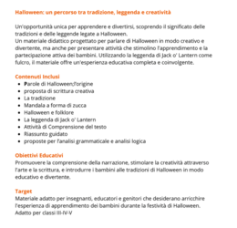 Halloween-la leggenda di Jack =' lantern-un percorso tra tradizione, leggenda e creatività classi III/V