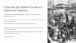La Prima Rivoluzione Industriale: Unità Didattica Completa (Slide + Verifica + Soluzioni)