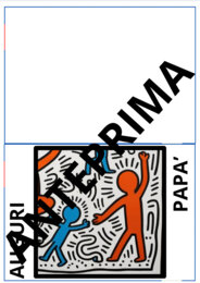 Auguri papà in stile Keith Haring