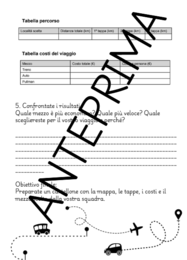 Il nostro viaggio in classe quinta – Attività di accoglienza e matematica a tema viaggio