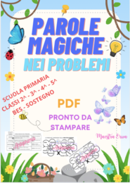 Le Paroline Lampadina nei Problemi Matematica - Kit visivo inclusivo (Classi 2ª-5ª)