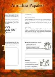 The First Thanksgiving, Il primo ringraziamento