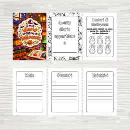 Diario creativo di Halloween - Scrapbooking per bambini e ragazzi