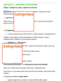 La matematica concreta dei calzini spaiati in stile Montessori; classi I-II-III (adattabie alla scuola dell'infanzia)