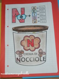 Lettera N di Nutella (crema di Nocciole)