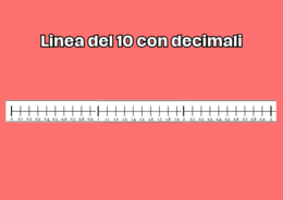 Linea dei decimali (fino al 10)